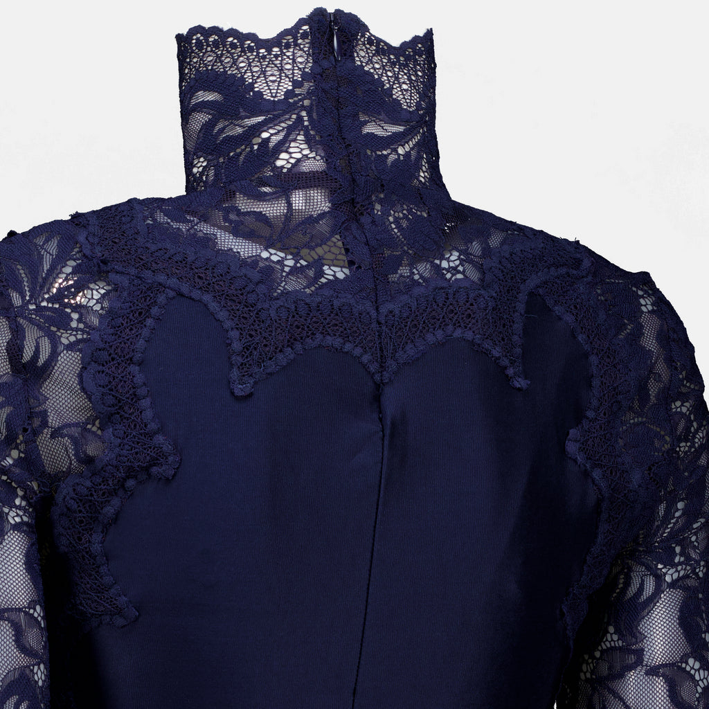 Tops Haut en dentelle bleu marine Rabanne Bleu foncé Femme