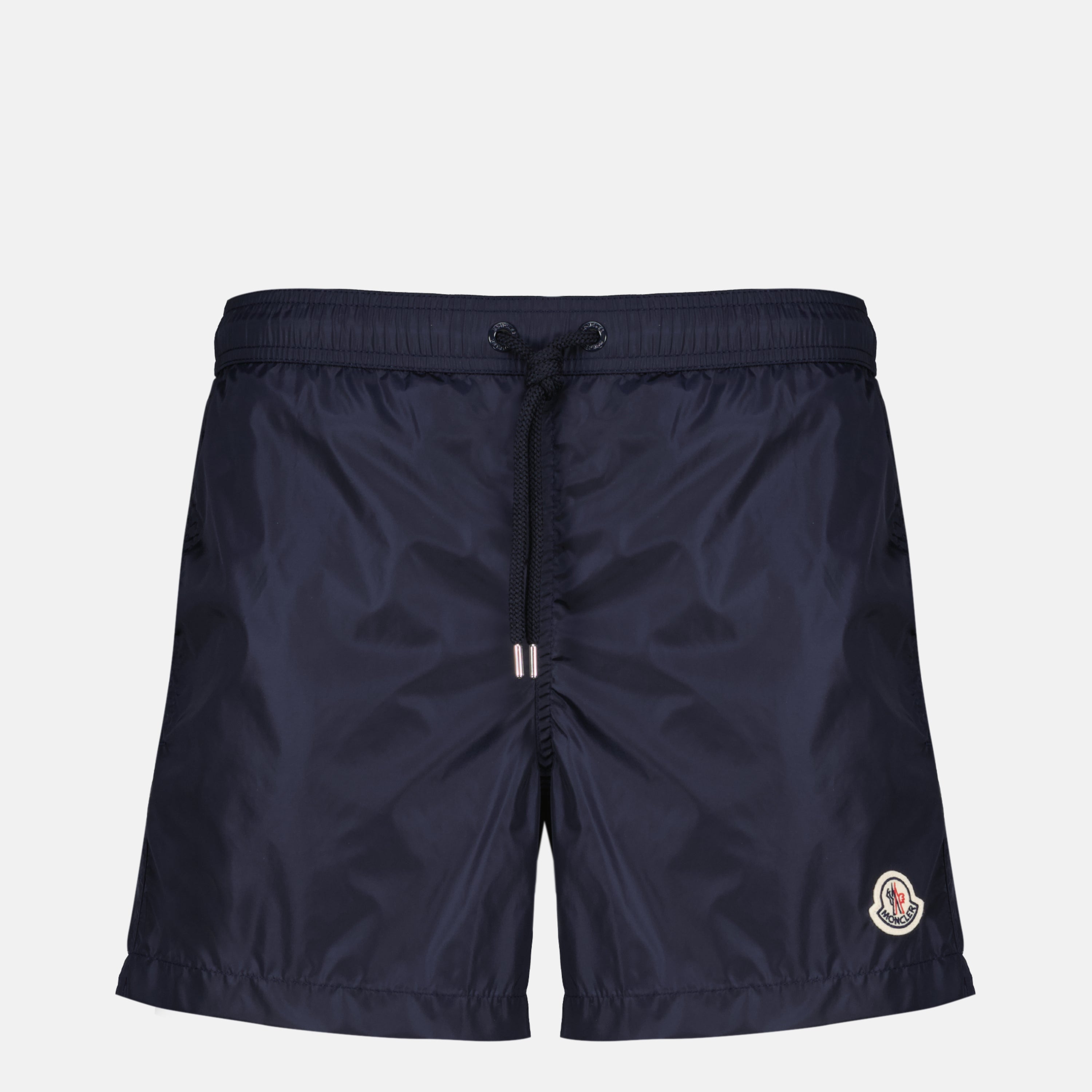 Beachwear 블루 수영 반바지와 블랙 로고 Moncler Bleu foncé Homme