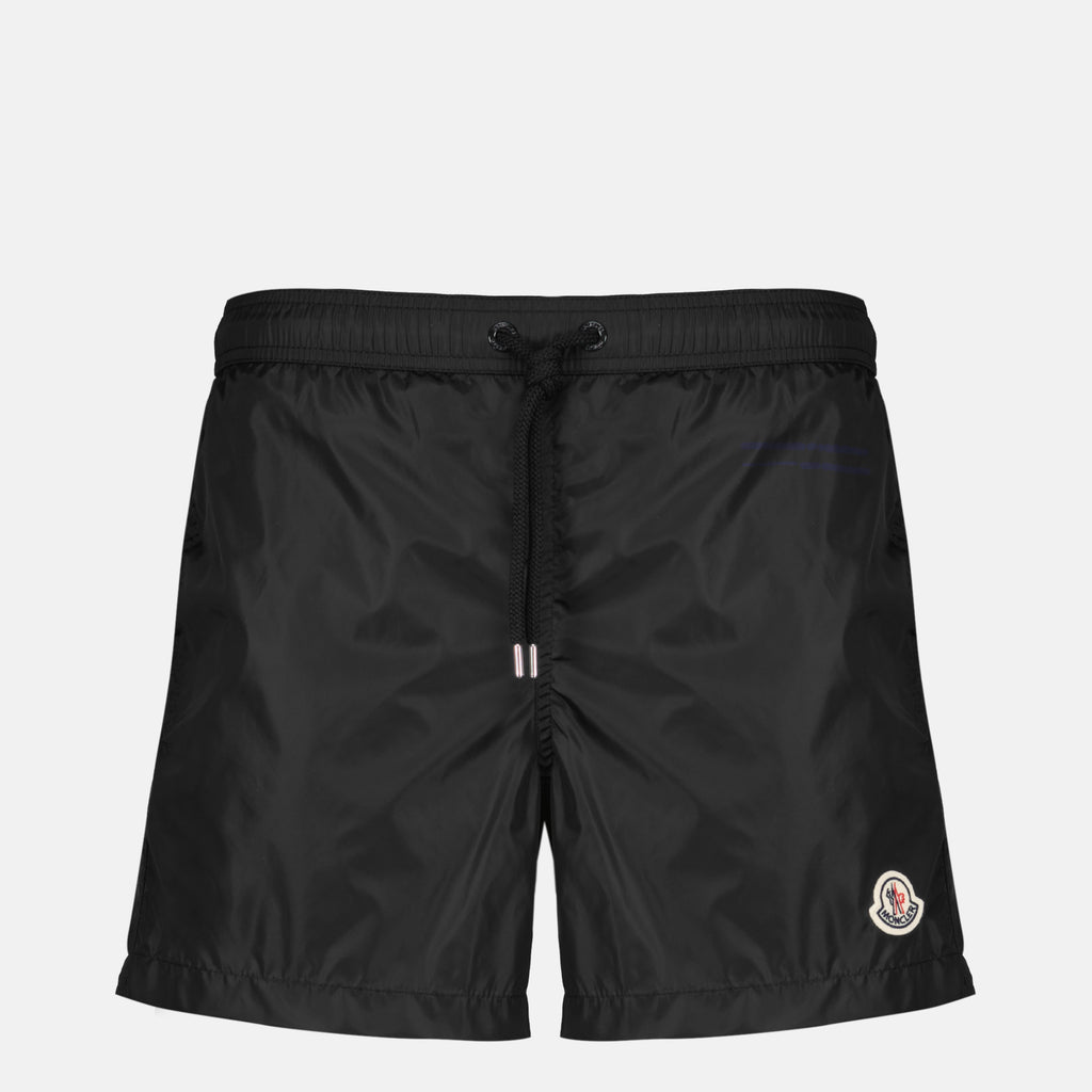 Beachwear 블랙 로고 수영복 Moncler Noir Homme