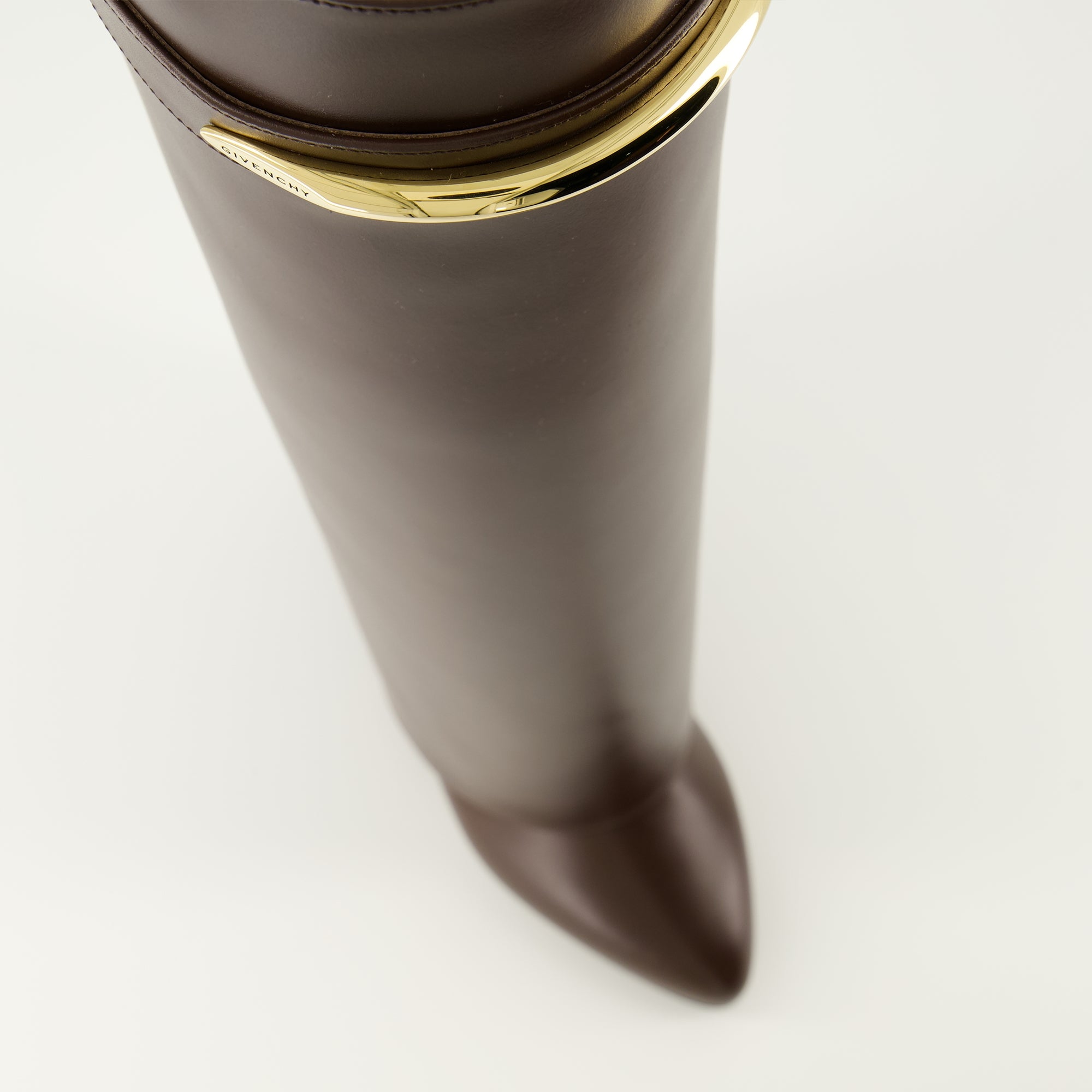 Bottes Brown Leather Shark Boots Givenchy Marron Femme