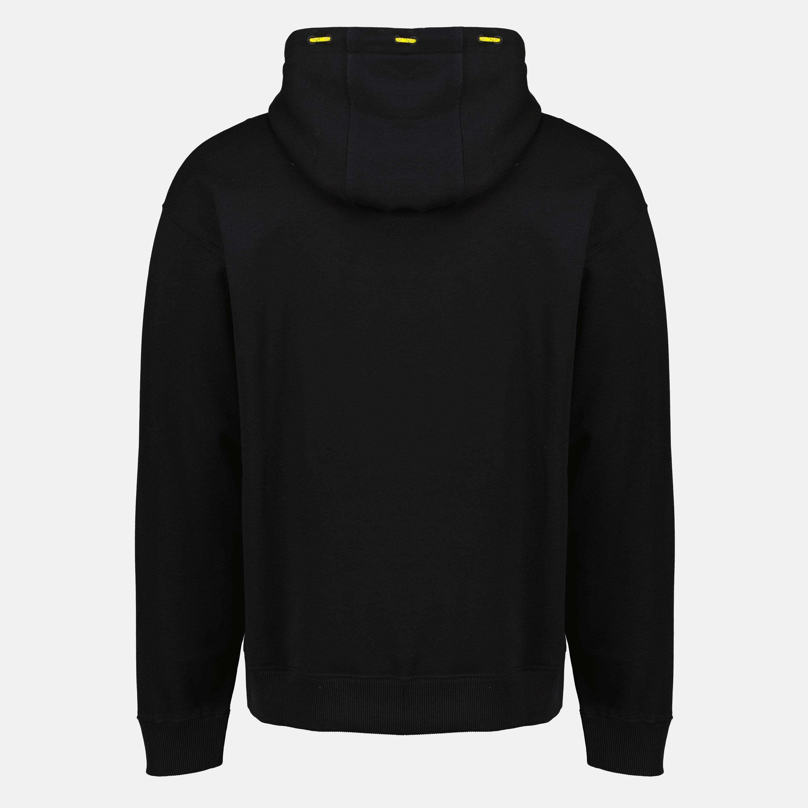 Sweatshirts Sweat à capuche noir en coton Fendi Noir Homme