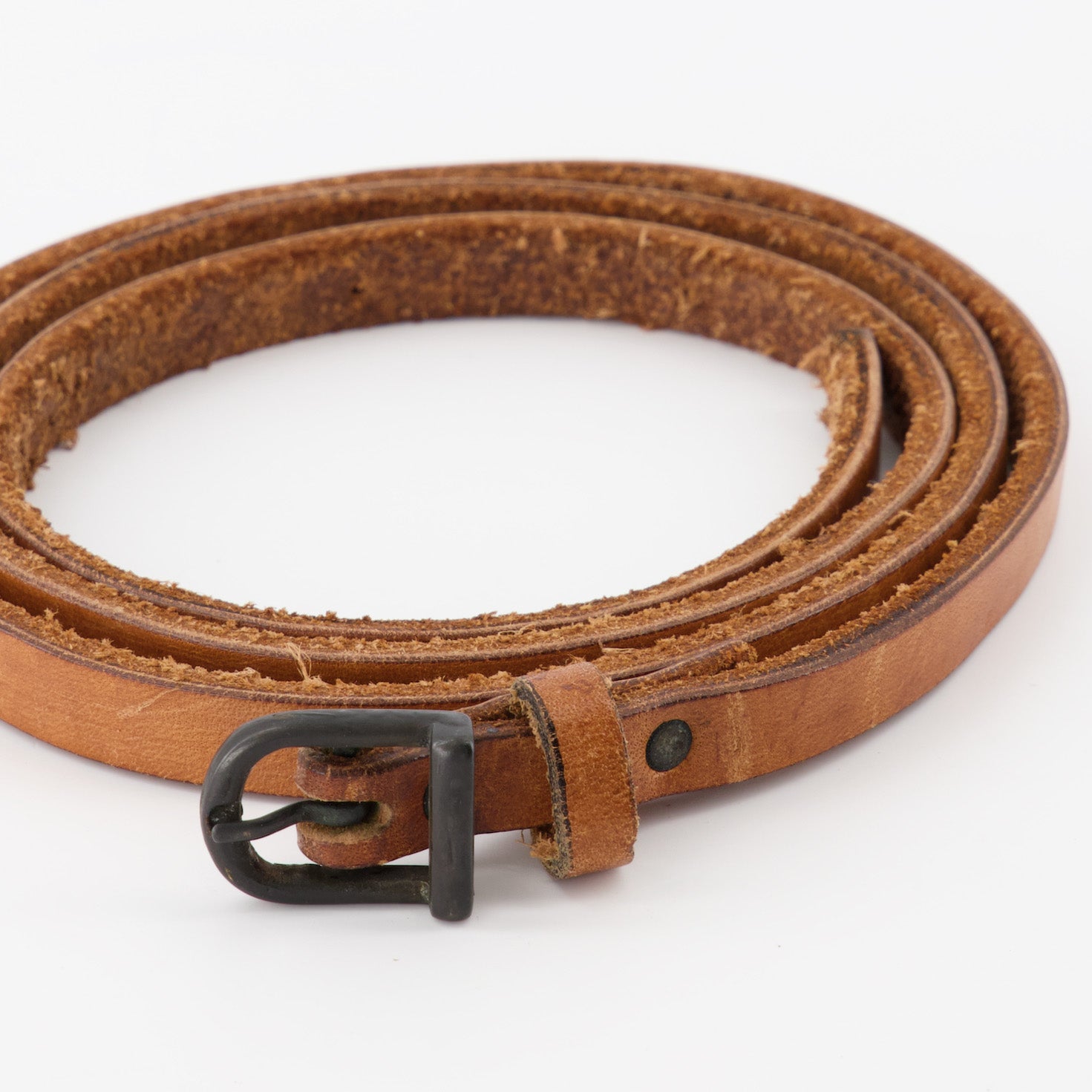 Ceintures Ceinture en cuir Raquel Allegra Marron Femme