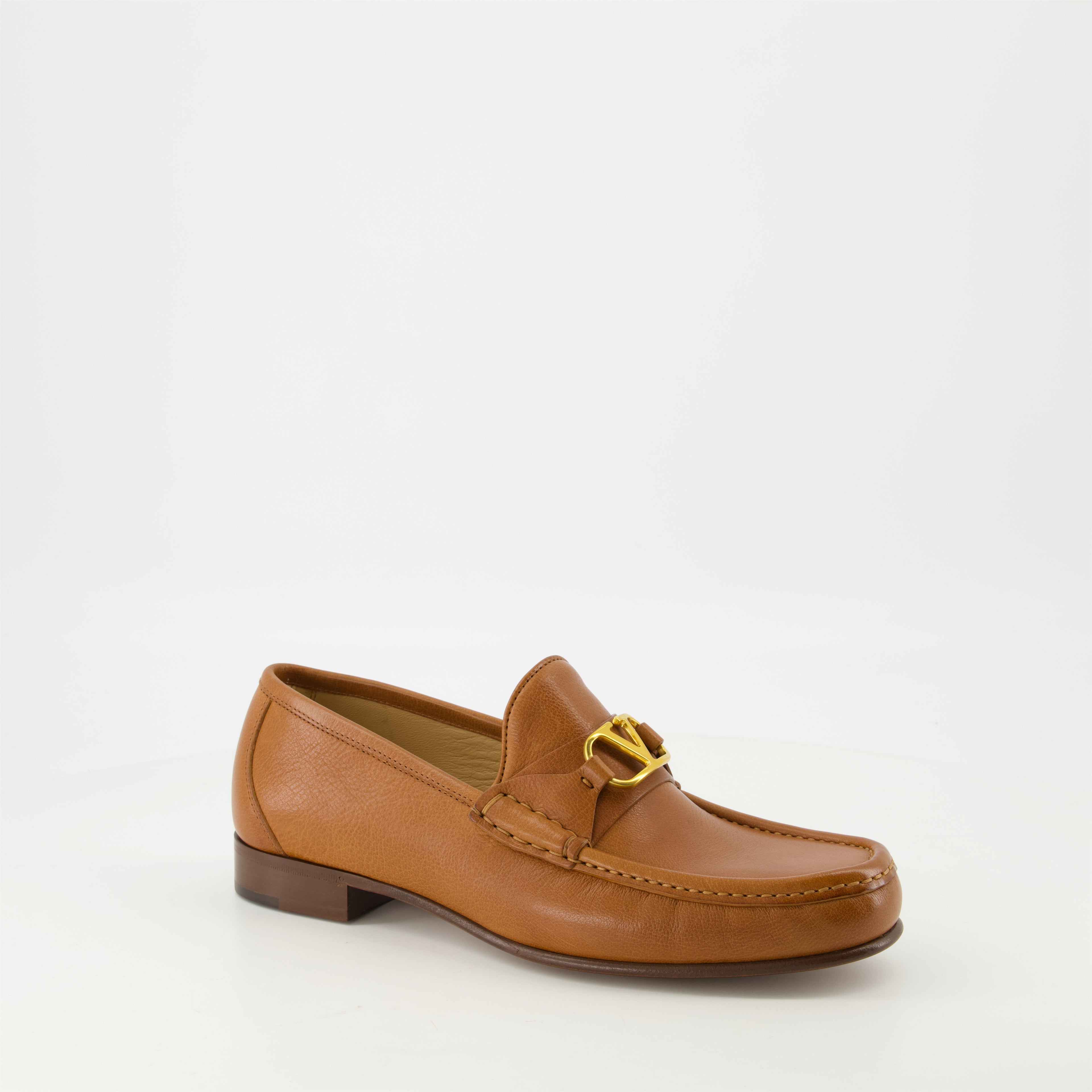 Loafers VLogo Brown Loafers Valentino Garavani Brown Homme