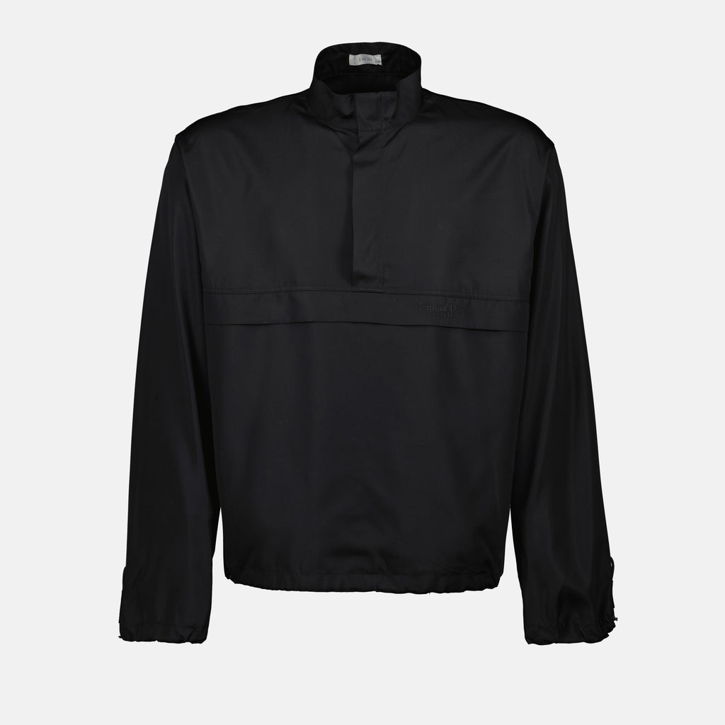 ジャケット 刺繍入りウィンドブレーカー Dior 黒 Homme