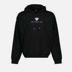 Sweatshirts Via Gesu Hoodie Versace Schwarz Mann