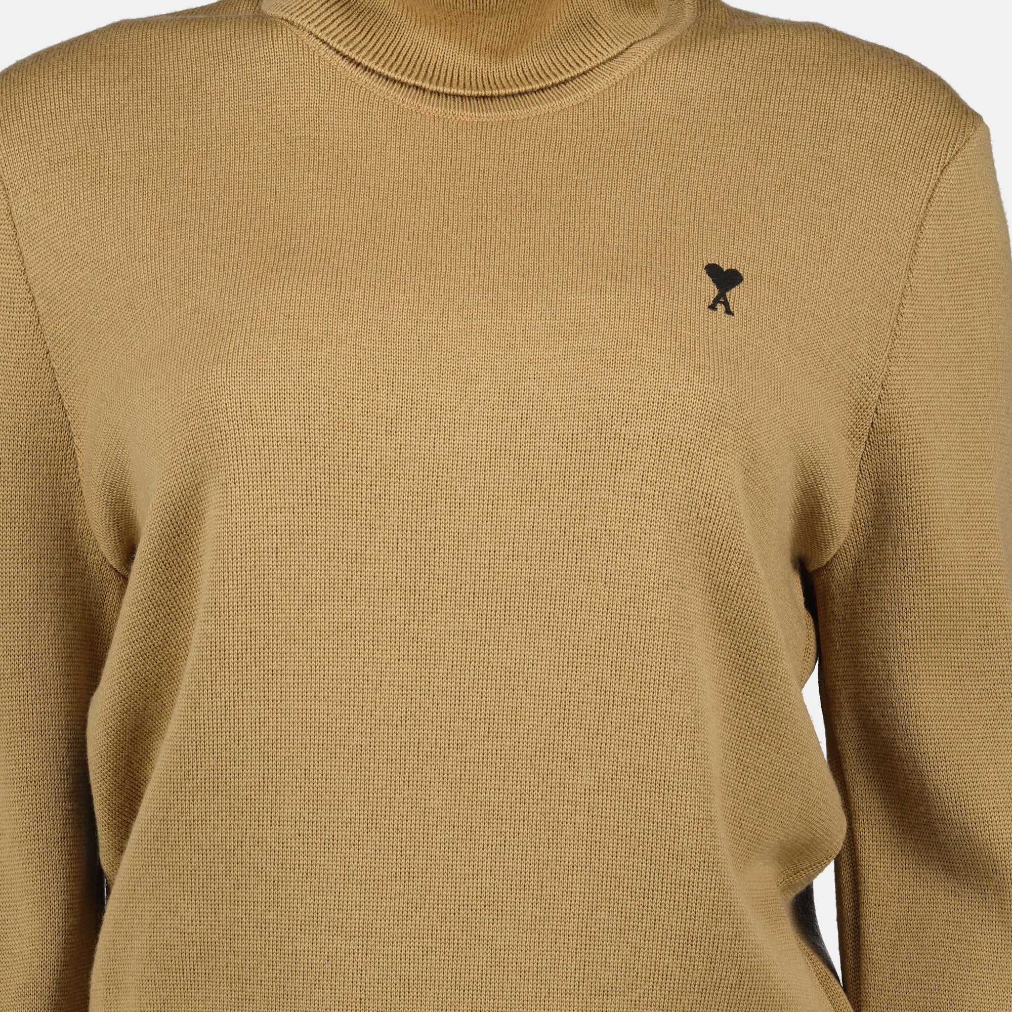 Image de l'article Pull col roulé Ami de coeur de la marque Ami PARIS pour Femme - Saison Automne-Hiver 2025 - Vue détaillée_6