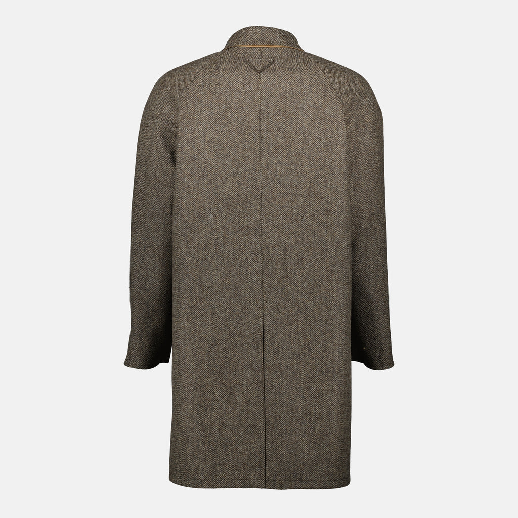 Manteaux Casaco Reversível Bege Prada Beige Homme