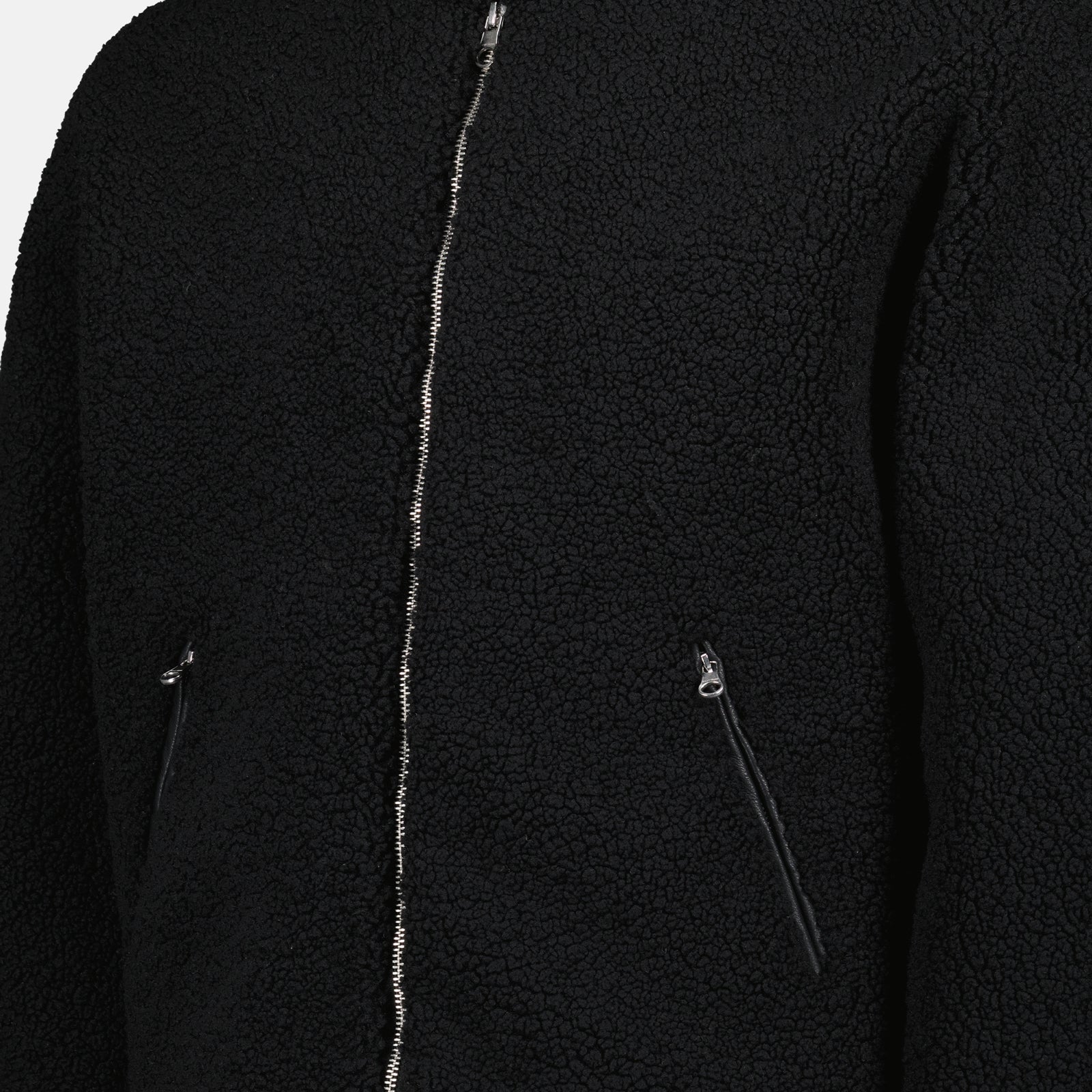 Jaquetas Fleece Bomber Courrèges Preto Homens