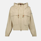 Abrigos Parka Sauvan Moncler Beige Femme