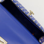 Borse a tracolla Sac Rockstud Spike moyen Valentino Garavani Blu Femme