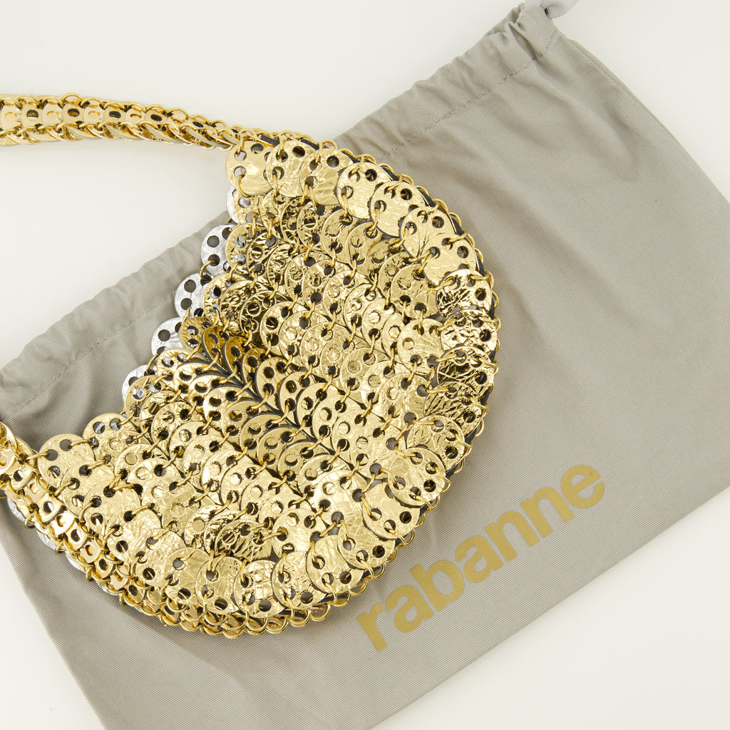 Sacs à main et épaule Moon flip bag em pele dourada e prateada Rabanne Doré Femme