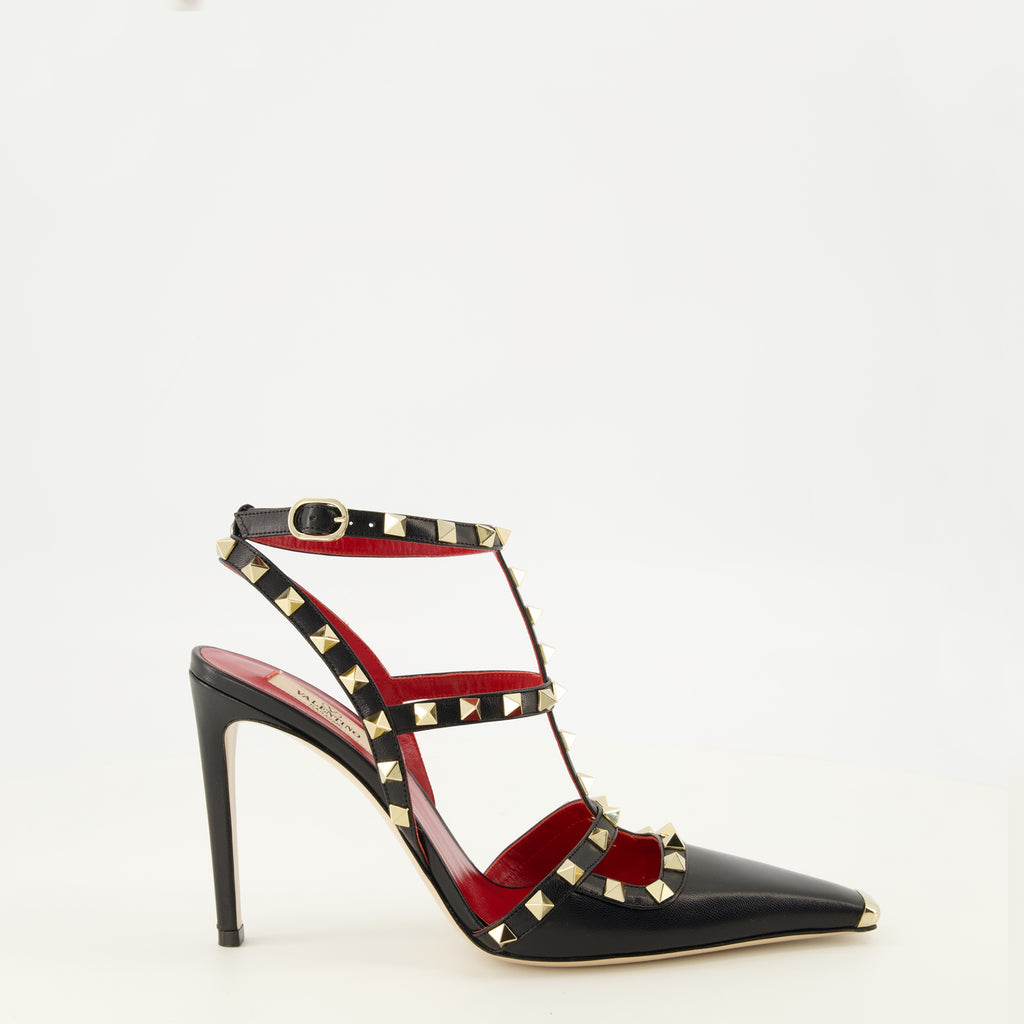 Escarpins Rockstud Décolleté Nere in Pelle Valentino Garavani Noir Femme