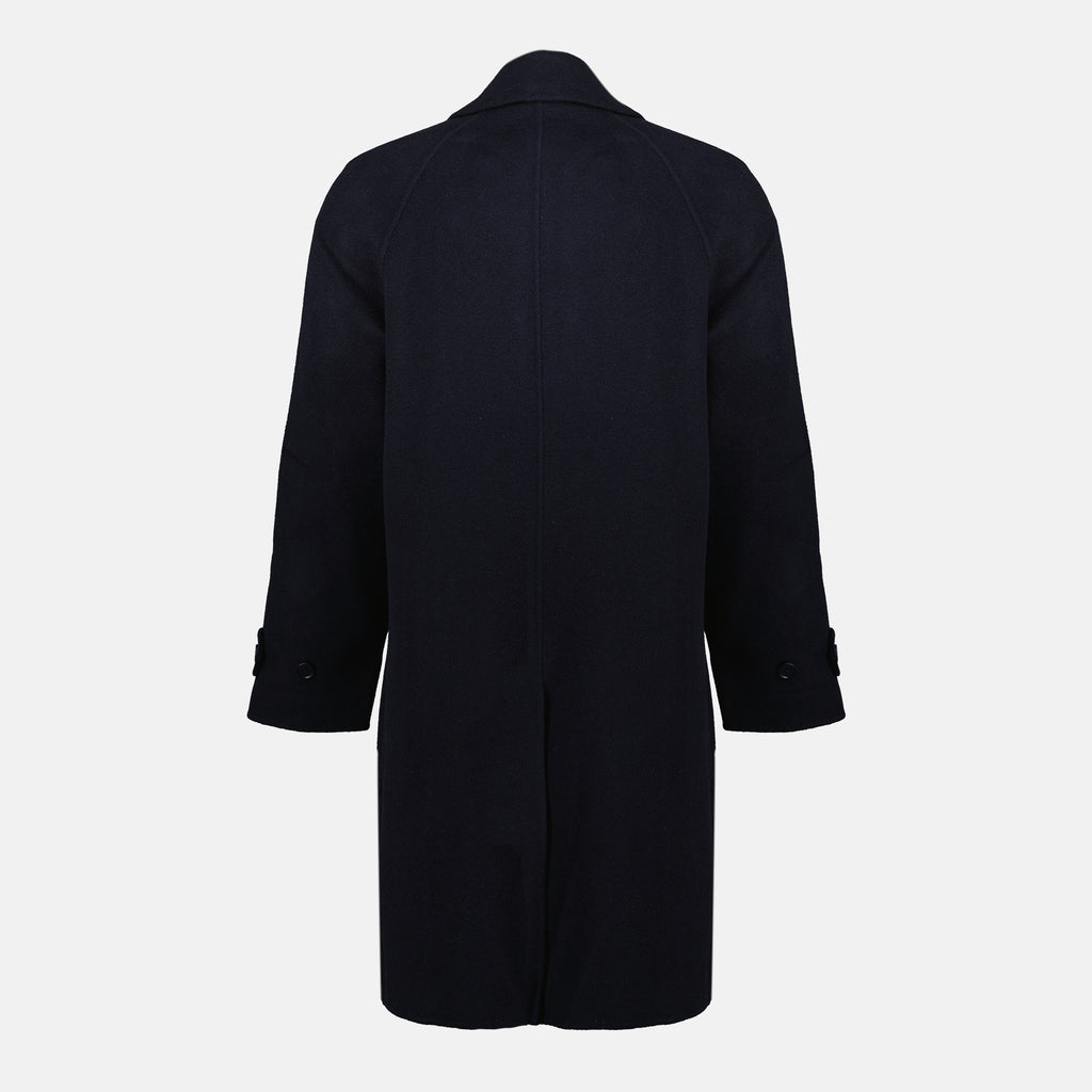 Image of the Bryce coat from the brand Officine Générale for Men - Autumn-Winter Season 2025 - Back View