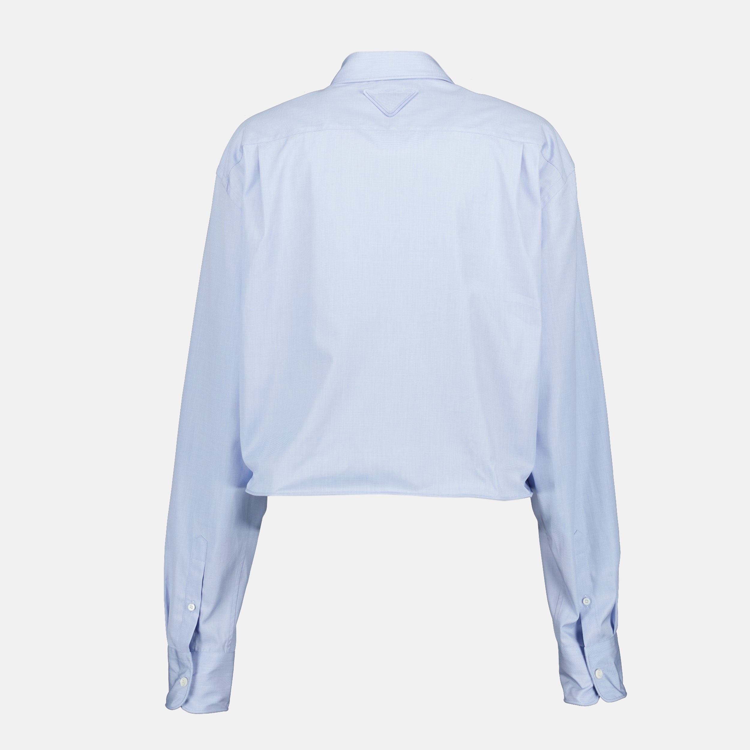 Shirts Poplin Shirt Prada Blue Femme