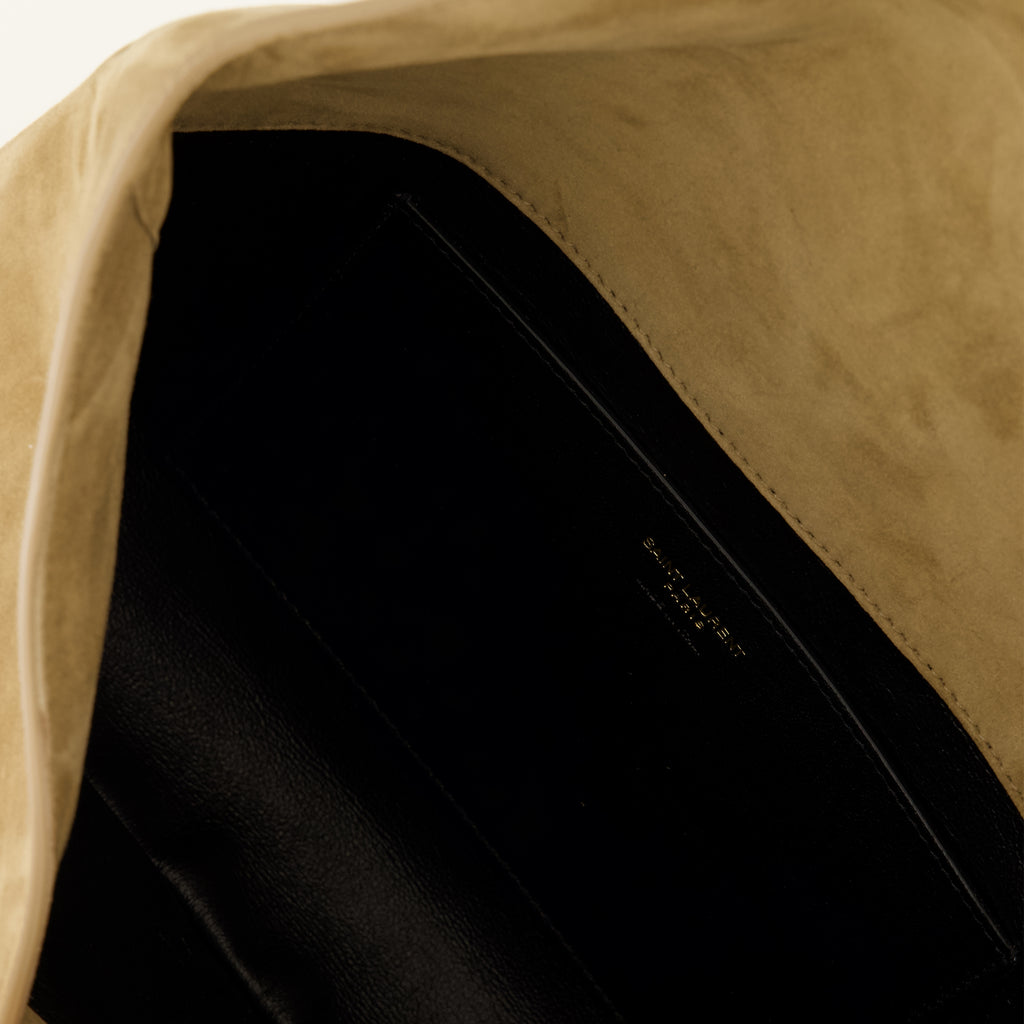 Pochettes Beige Wildleder Cassandre Pouch Saint Laurent Beige Femme