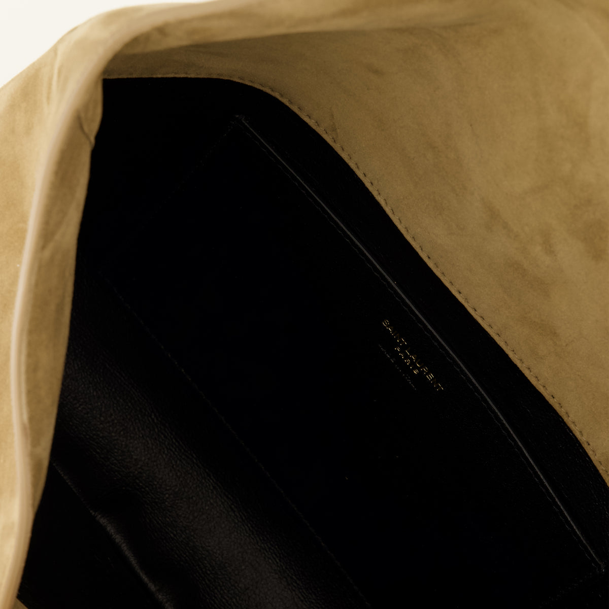 Pochettes Beige Suede Cassandre Pouch Saint Laurent Beige Femme