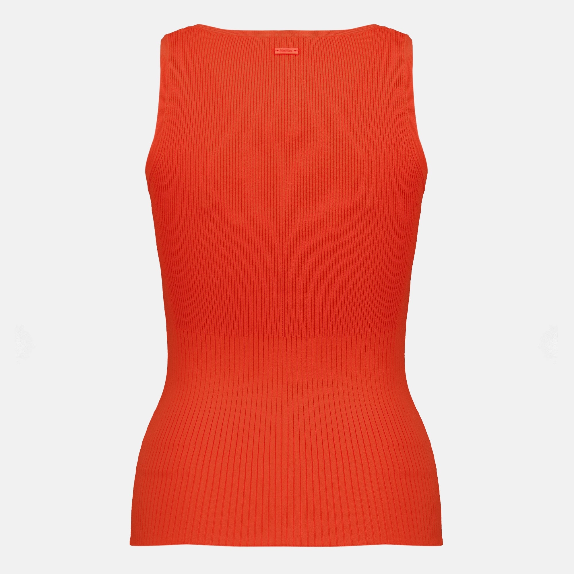 Tops 오렌지 리브드 탱크탑 Max Mara Orange Femme