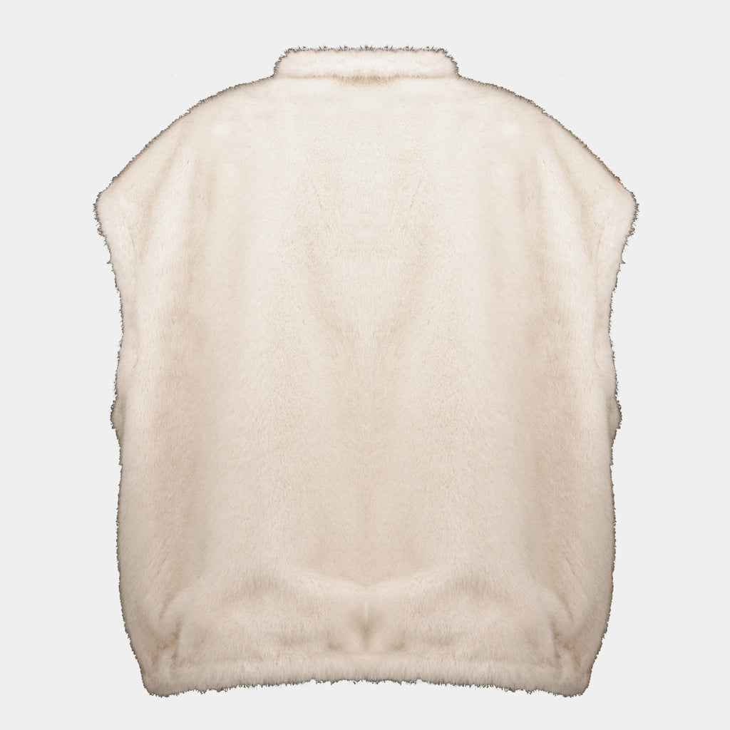Vestes Doudoune réversible 2 en 1 Chardonneret en teddy Moncler Beige Femme