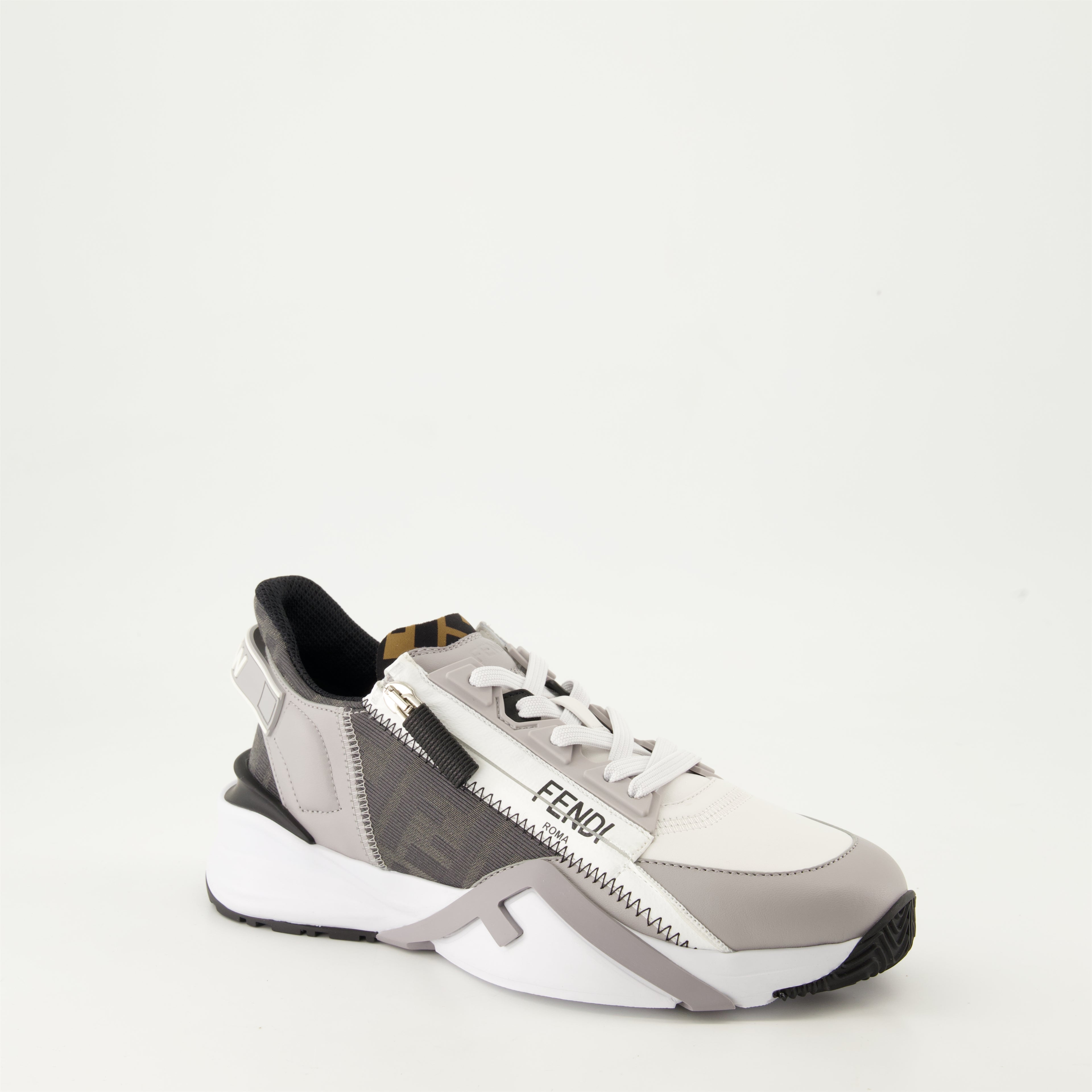 Tênis Baskets Fendi Flow Fendi Cinza Femme