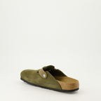 Chaussures ouvertes Mules Boston Birkenstock Vert Homme