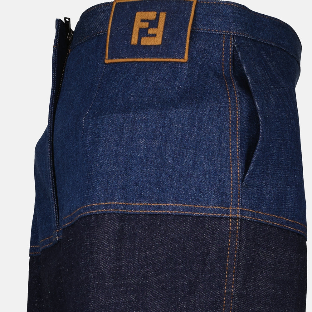 Gonne Jupe en jean Fendi Blu scuro Femme