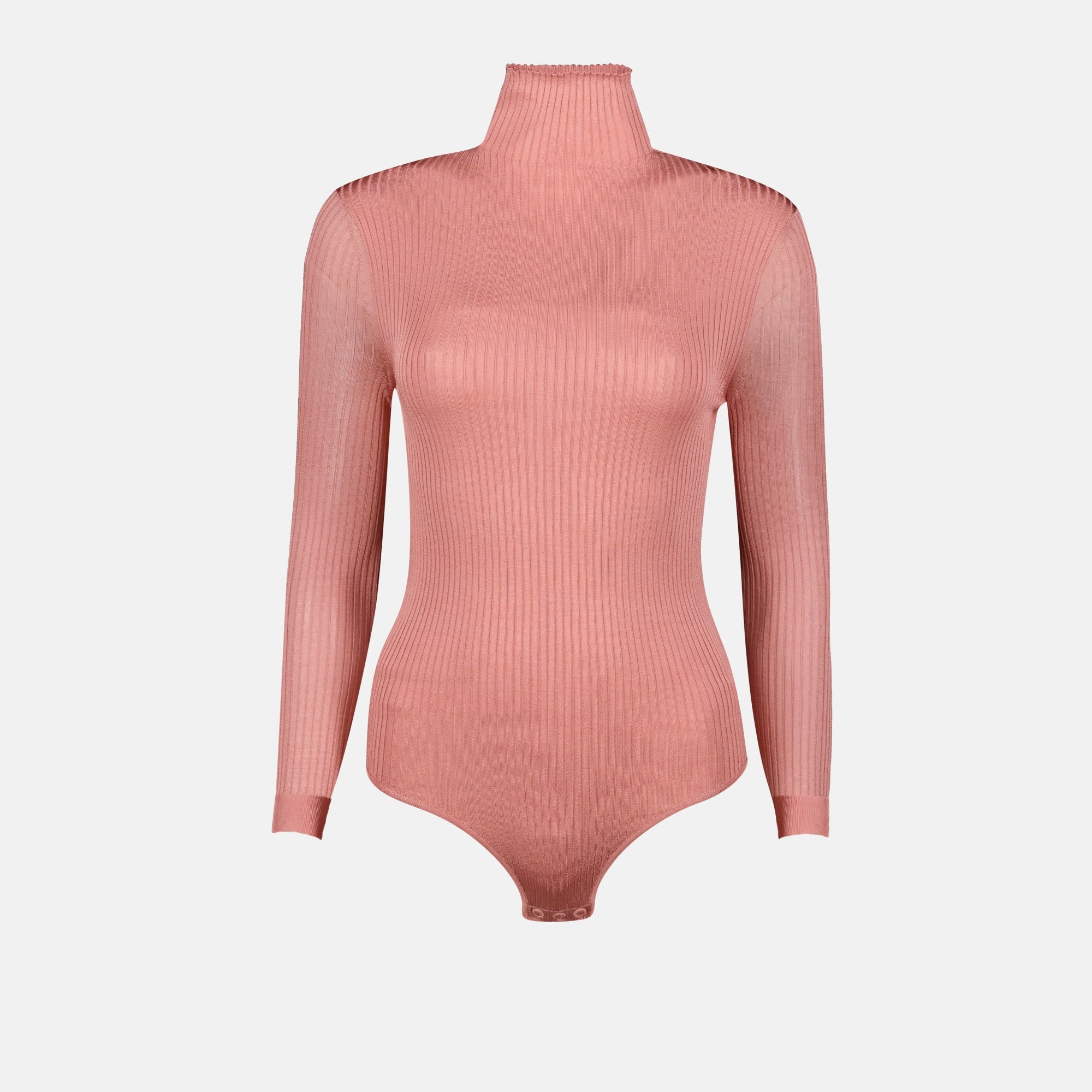 Tops High Neck Bodysuit Fendi Pink Femme