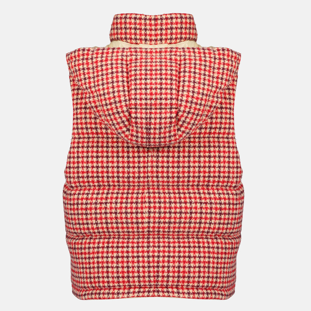 Vestes 니베롤레스 하운드투스 슬리브리스 다운 재킷 Moncler Rouge Femme