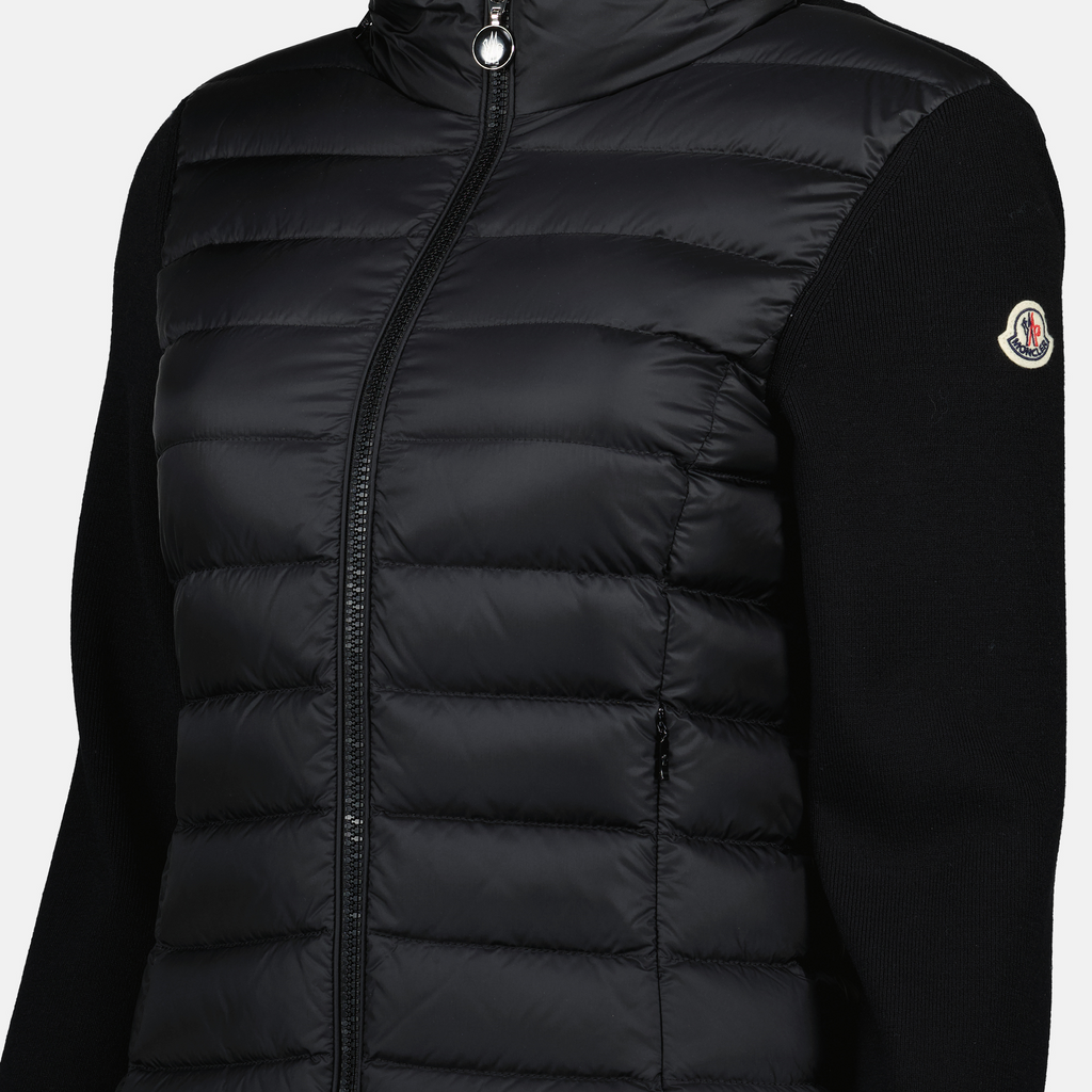 Giacche Giacca trapuntata bi-materica Moncler Nero Femme