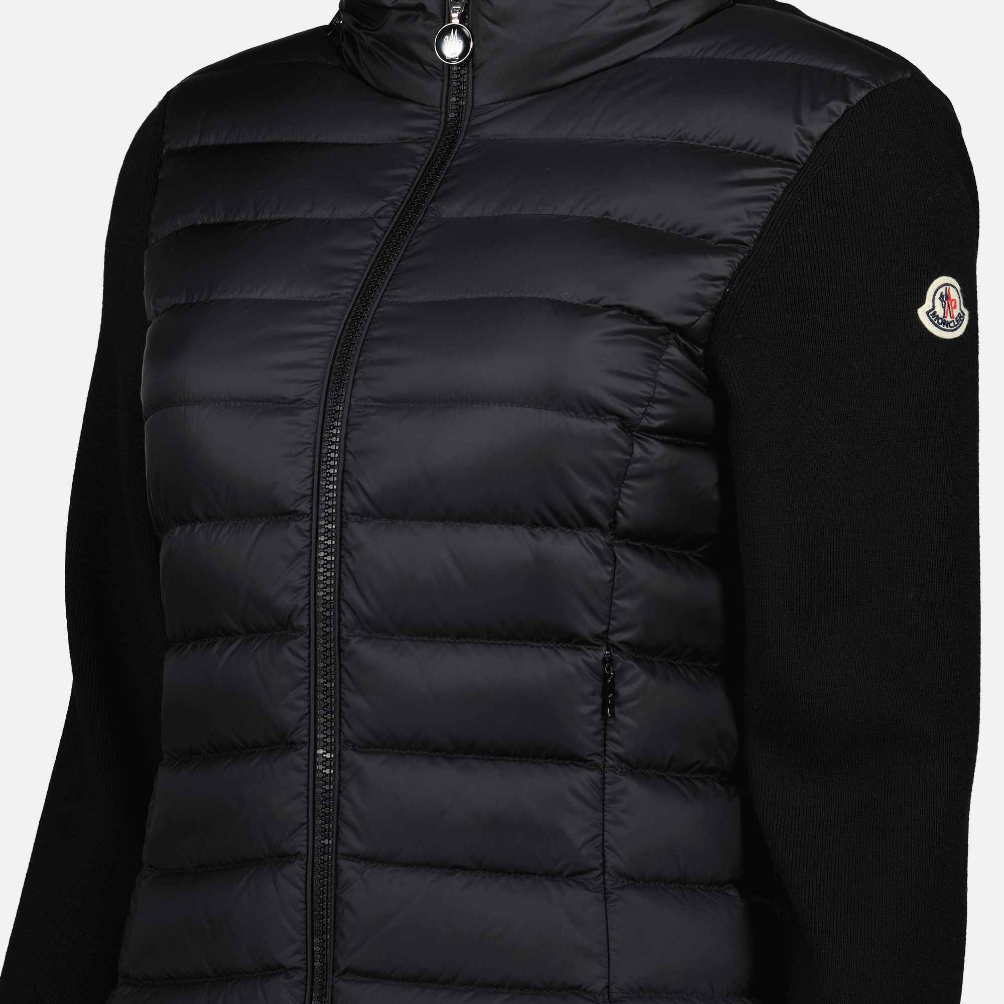 Giacche Giacca trapuntata bi-materica Moncler Nero Femme