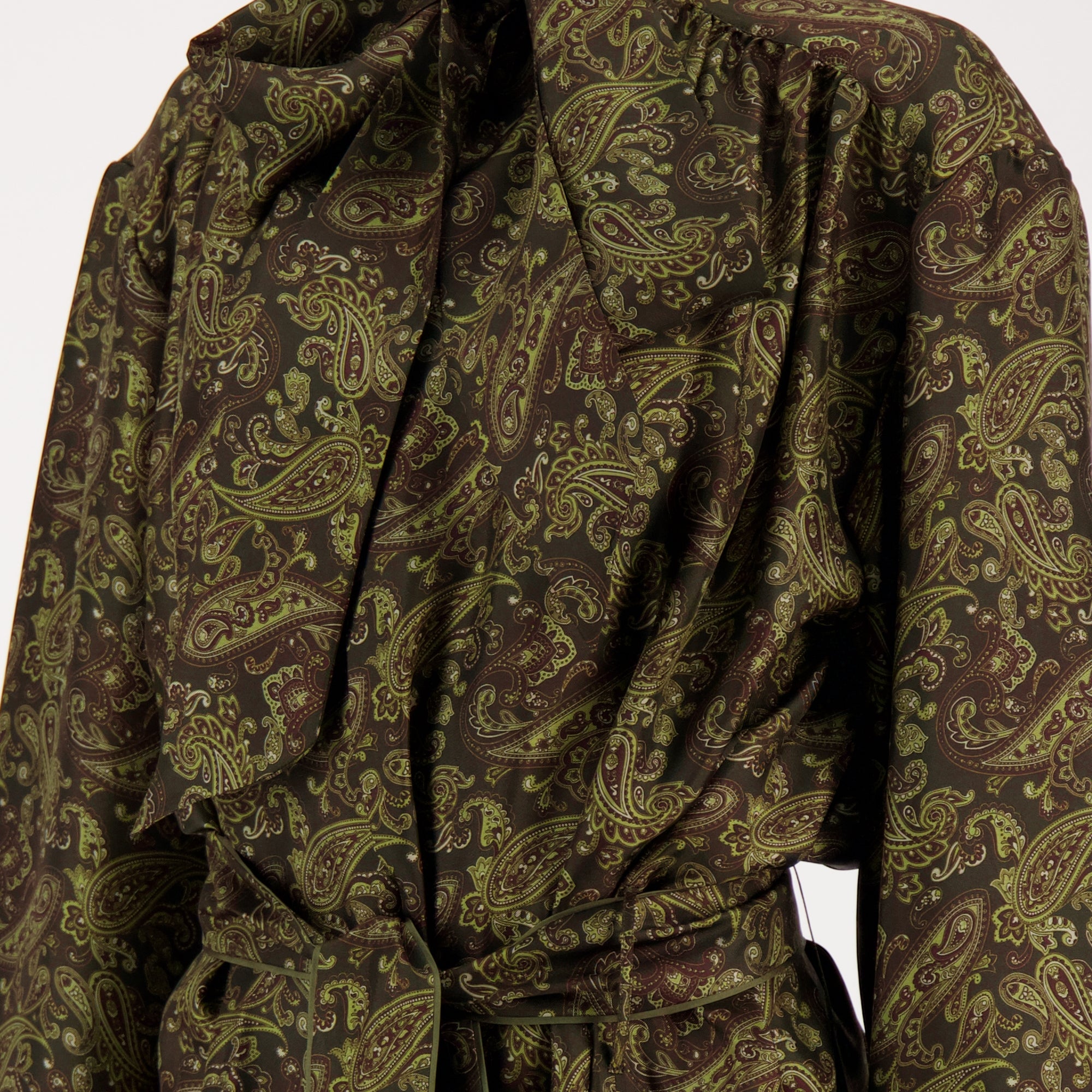 Top Blusa con Fiocco Saint Laurent Verde Femme