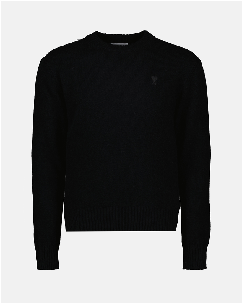 Maille HKS007.005 001 noir Ami PARIS Noir Homme