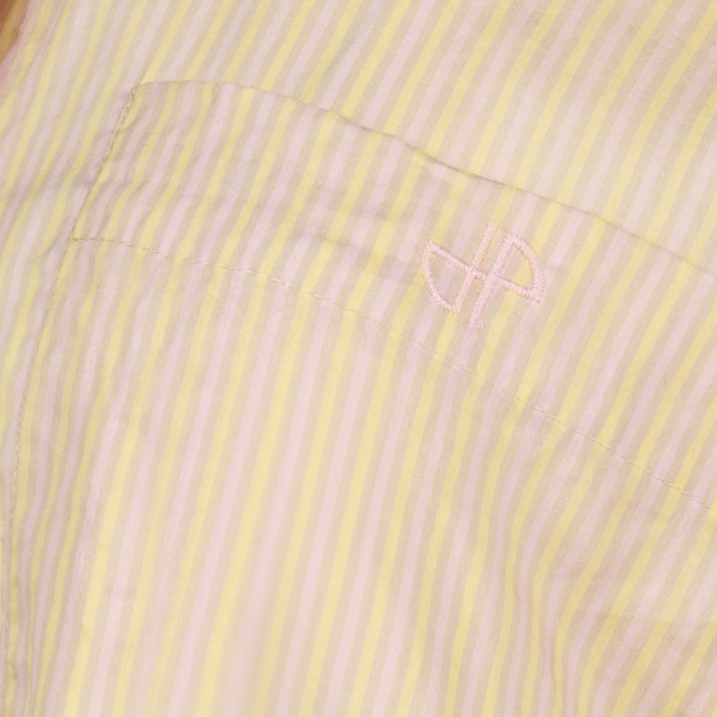 Chemises Camisa de Seda Rayada Oversized Beig Patou Rose Femme