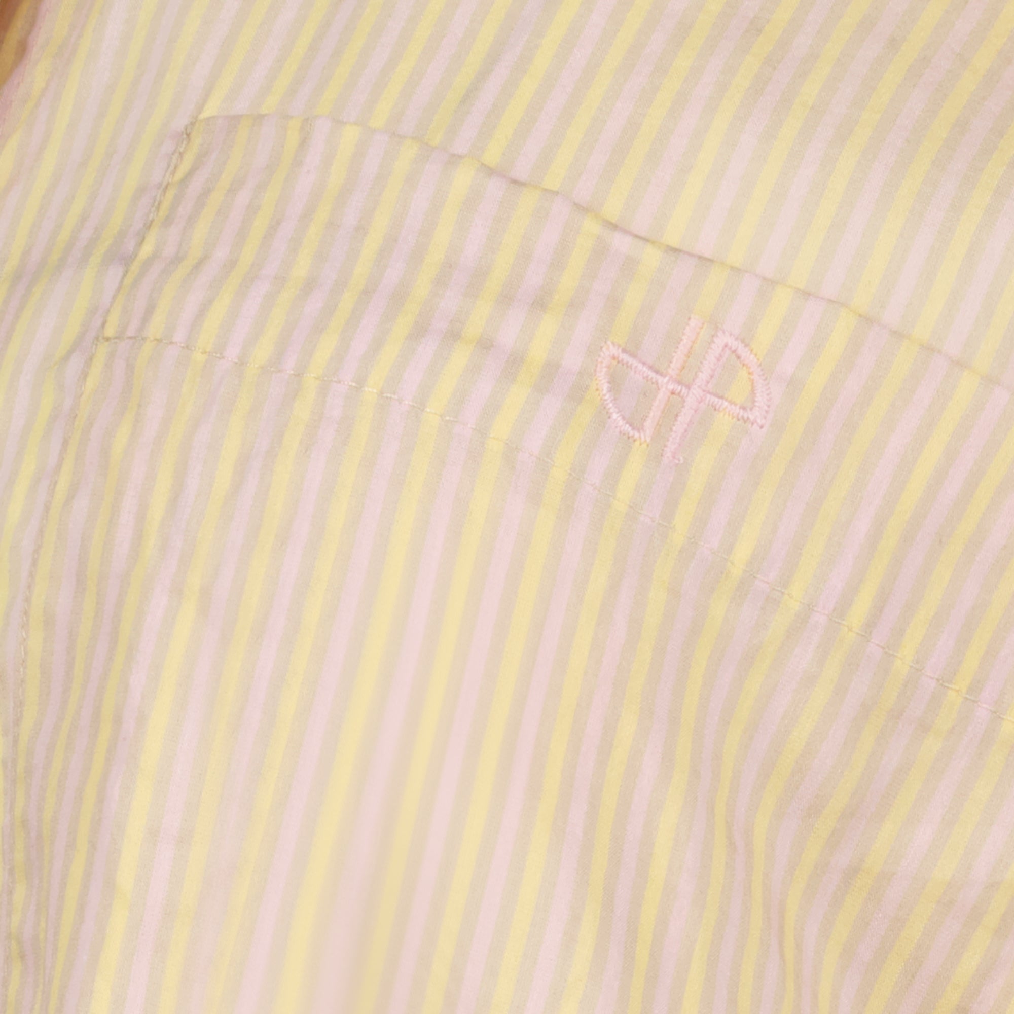 Chemises Camisa de Seda Rayada Oversized Beig Patou Rose Femme
