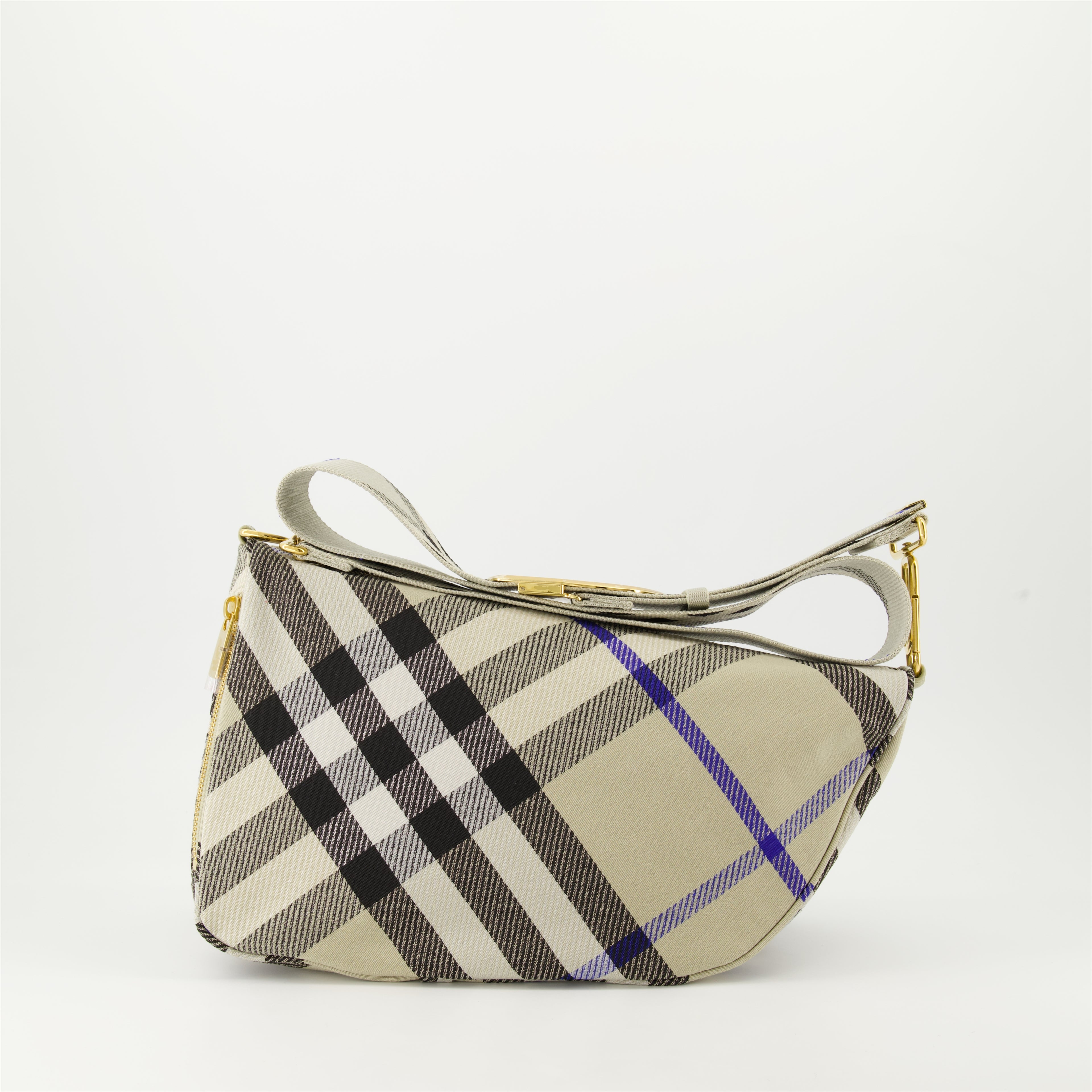 Sacs bandoulière Sac Shield à carreaux Burberry Beige Femme