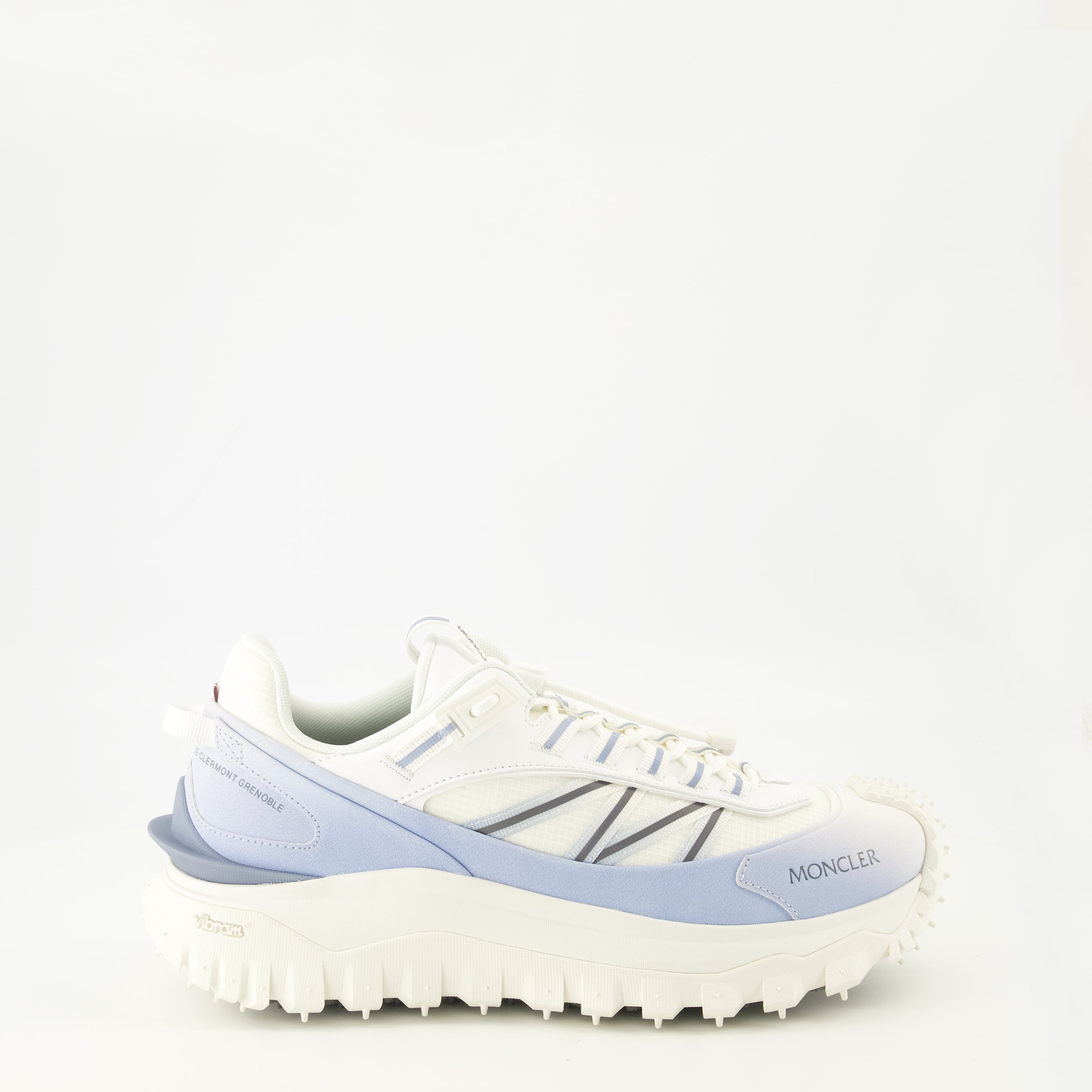 Image of the Moncler Men's Trailgrip Blue Sneakers - Spring-Summer 2026 - Right side view