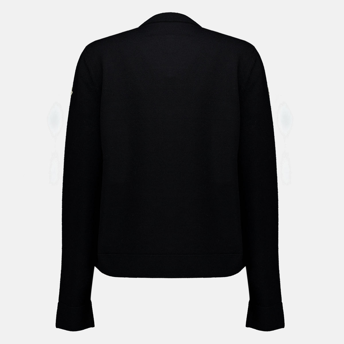 Vestes 블랙 바이-매테리얼 카디건 Moncler Noir Femme