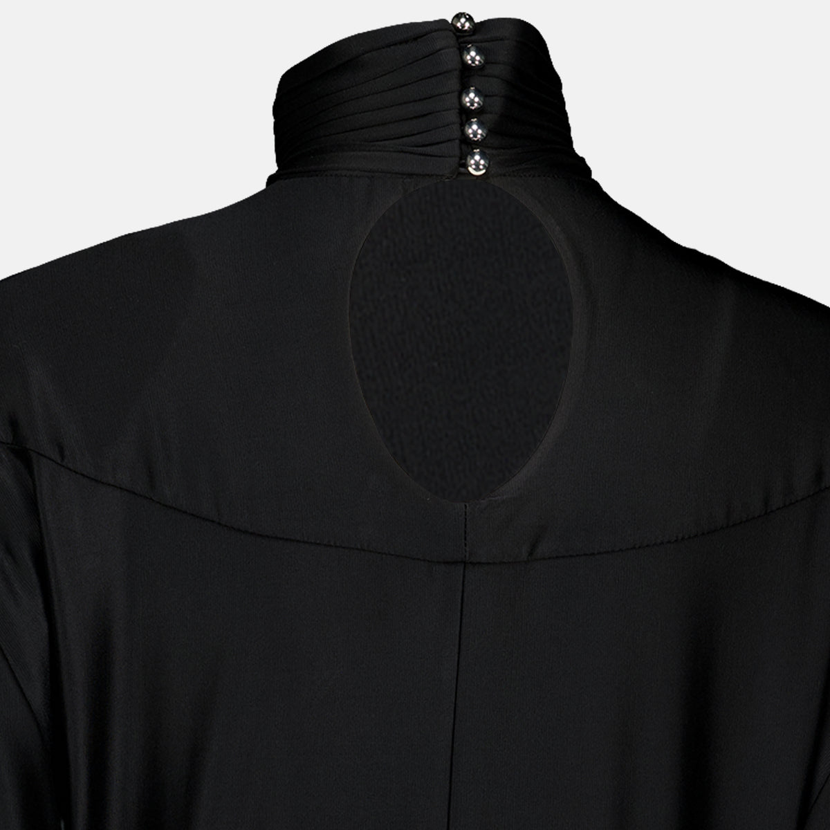 Robes Abito Nero Arricciato Rabanne Noir Femme