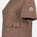 Robes Robe à carreaux Moncler Marron Femme