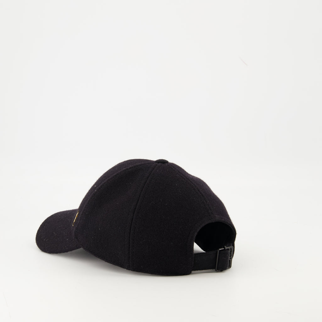 Image de l'article Casquette en velours de la marque Saint Laurent pour Unisex - Saison Automne-Hiver 2025 - Vue détaillée_2