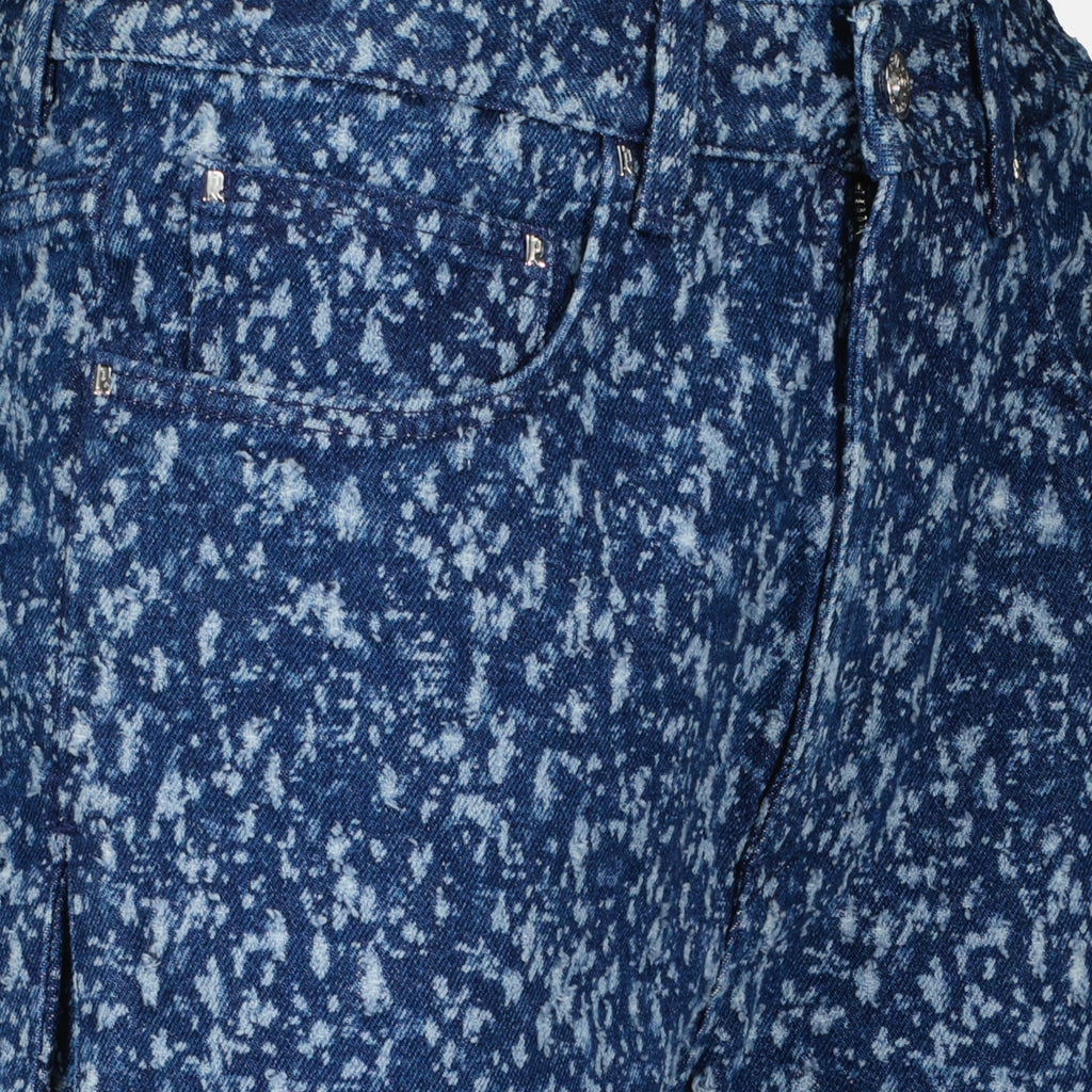 여성을 위한 Rabanne 브랜드의 파란색 면 바지 이미지 - 2026년 봄여름 - 상세 보기 2