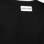 Imagen del top corto Moon negro de la marca Marine Serre para mujer - Temporada Otoño-Invierno 2025 - Vista Detallada_2