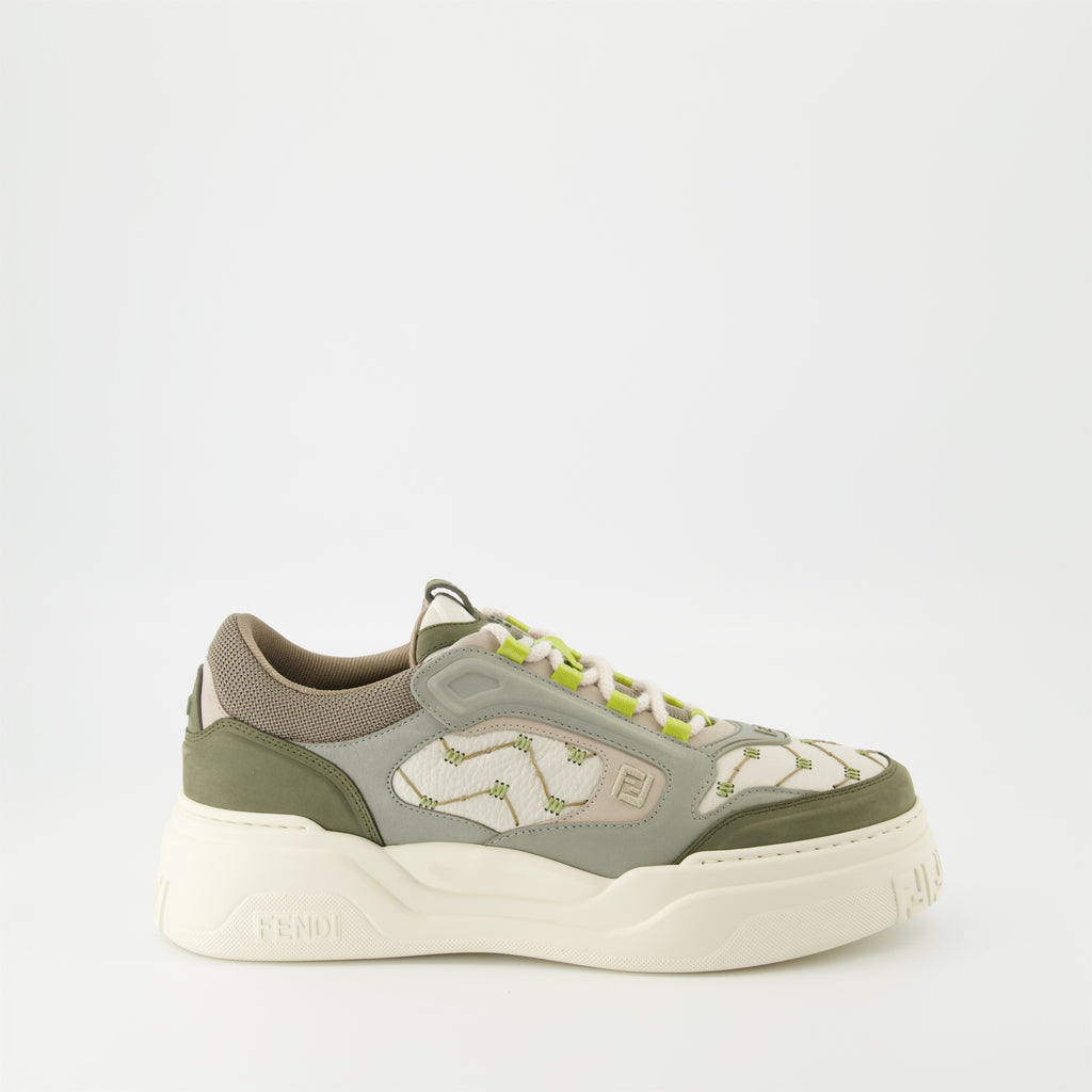 Sneakers Fendi Force Sneakers Fendi Khaki Homme