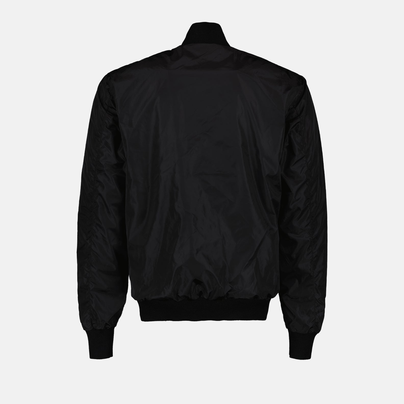 Jackets Re-Nylon and Wool Bomber Prada Black Homme