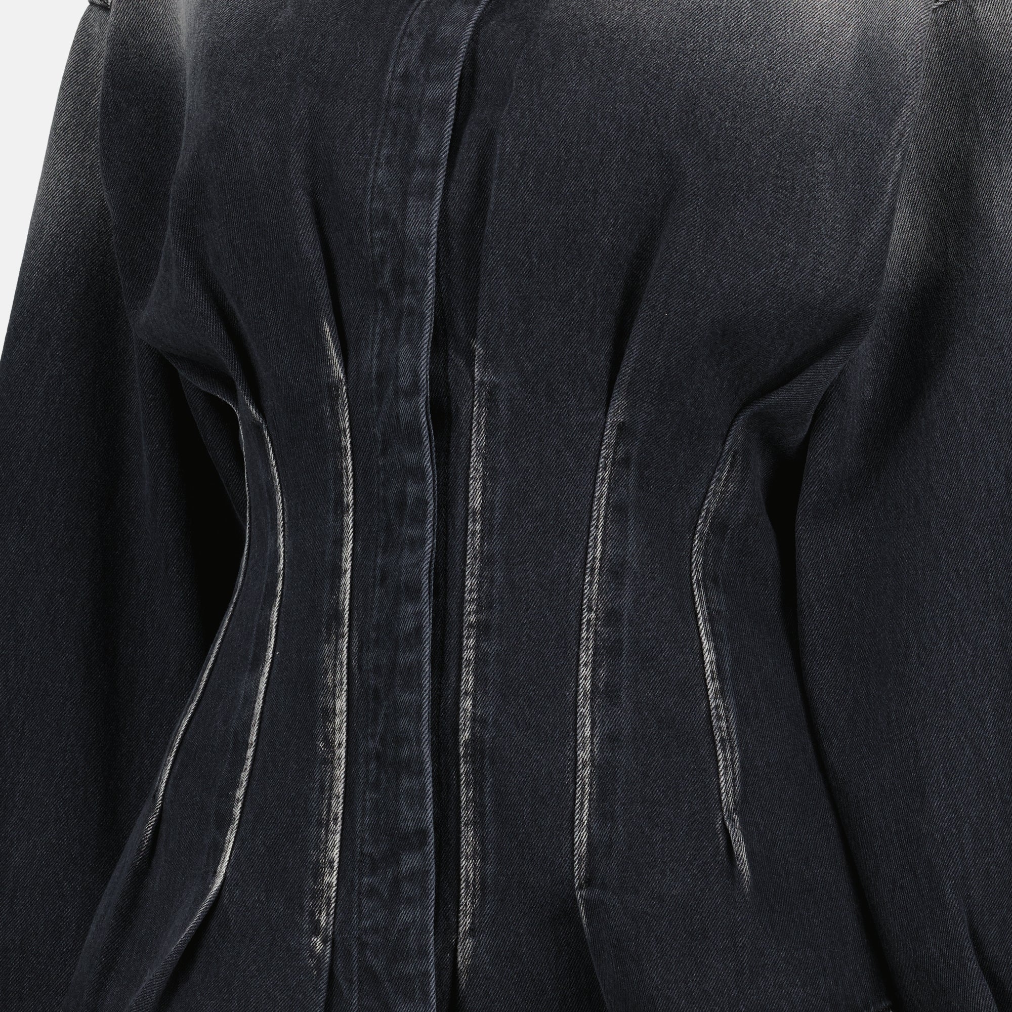 Bild des Moschino Damen Schwarz Denim Hemd - Herbst-Winter 2025 - Detailansicht_2