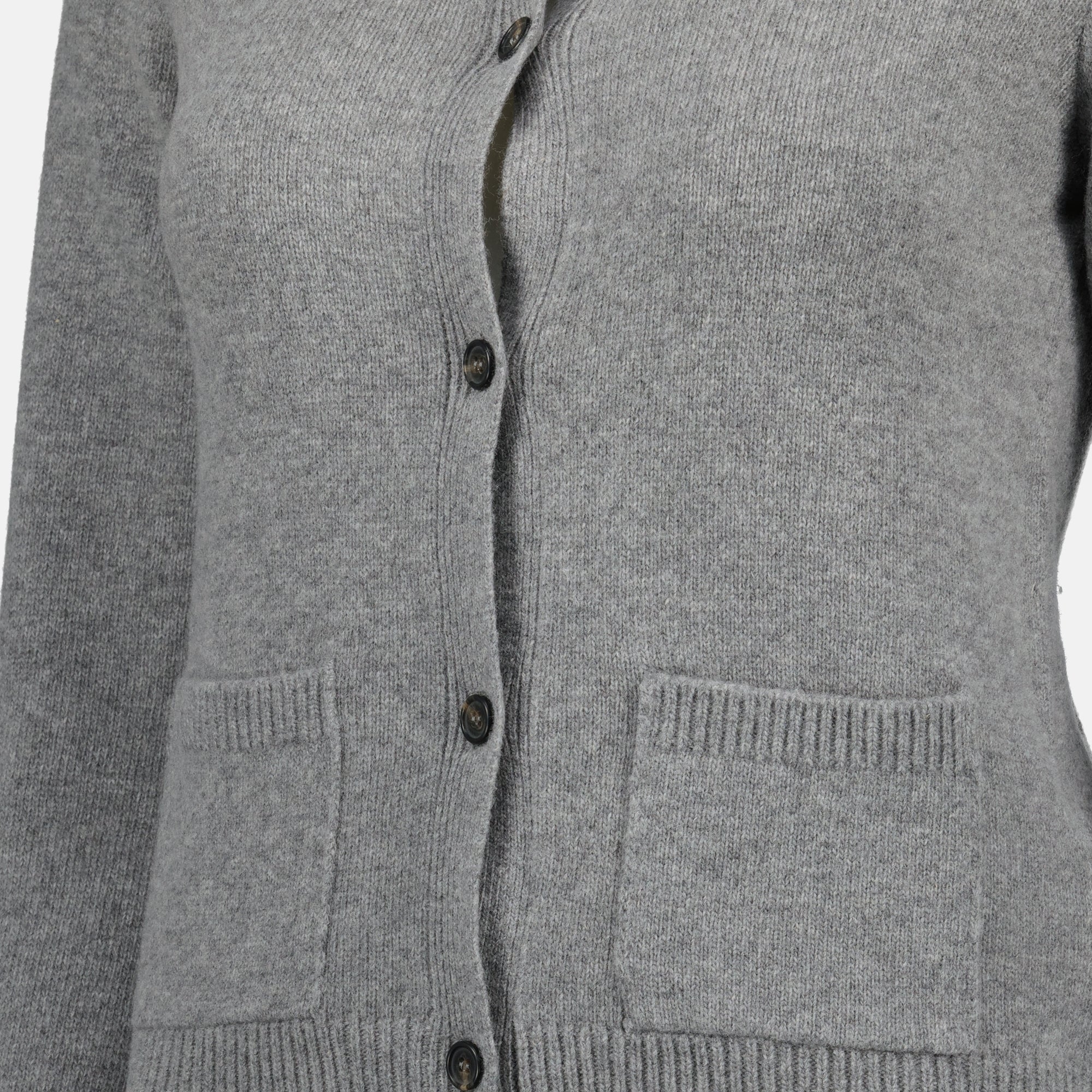 Image de l'article Cardigan gris de la marque Mm6 pour Femme - Saison Automne-Hiver 2025 - Vue détaillée_1