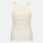 Imagen del top beige Cassandre de la marca Saint Laurent para Mujeres - Temporada Primavera-Verano 2026 - Vista Trasera