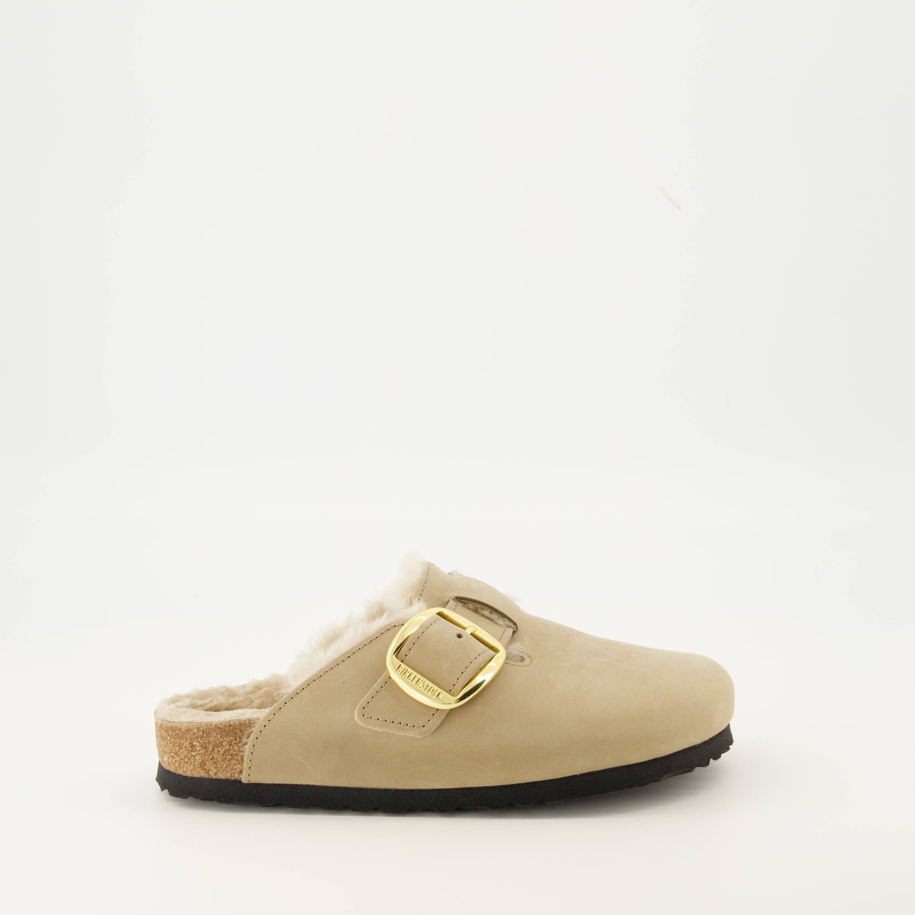 Image de l'article Mules Boston Big Buckle de la marque Birkenstock pour Femme - Saison Automne-Hiver 2025 - Vue latérale droite