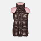 Giacche Giacca Piumino Senza Maniche Luzule Moncler Marrone Femme
