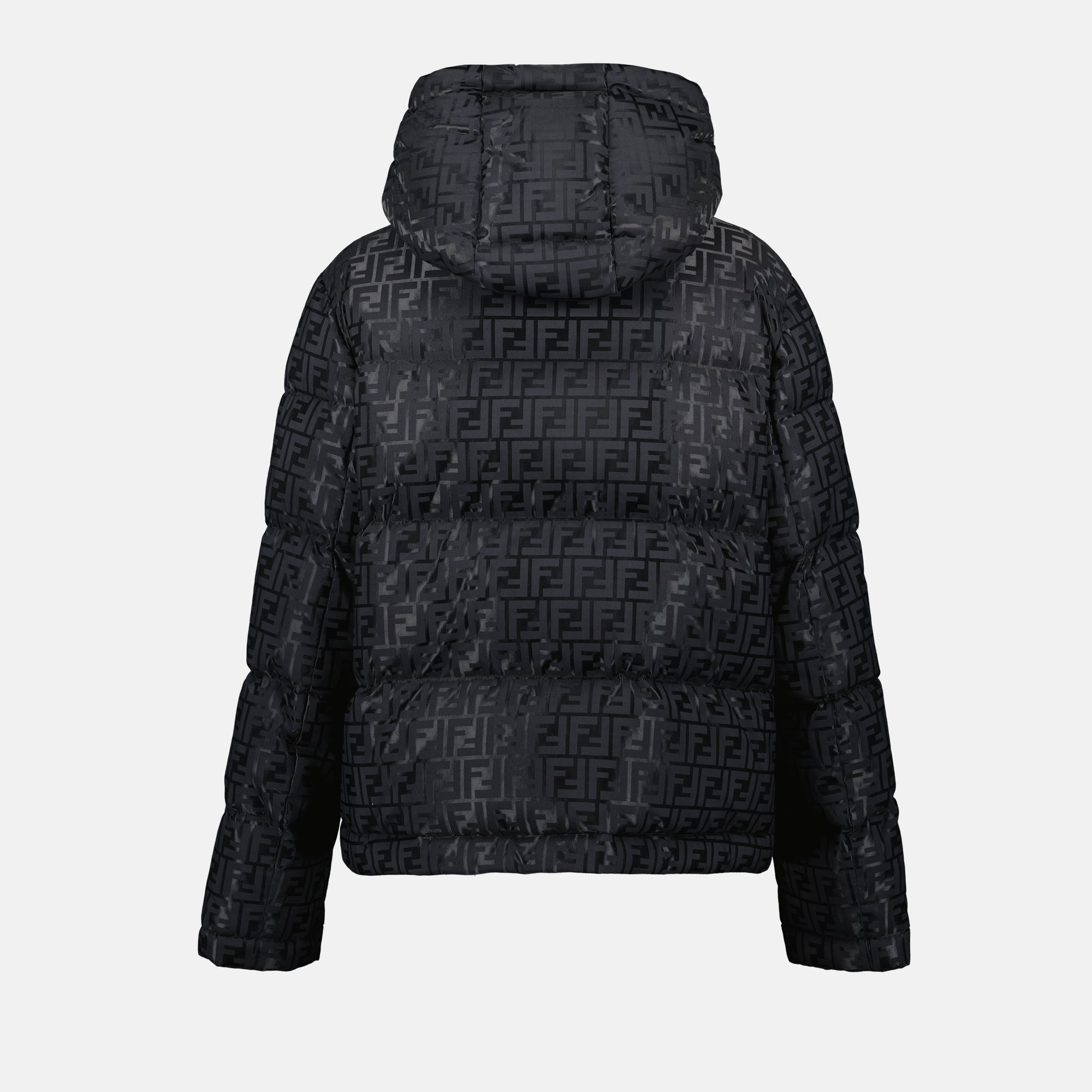 Cappotti FF Down Jacket Fendi Nero Femme