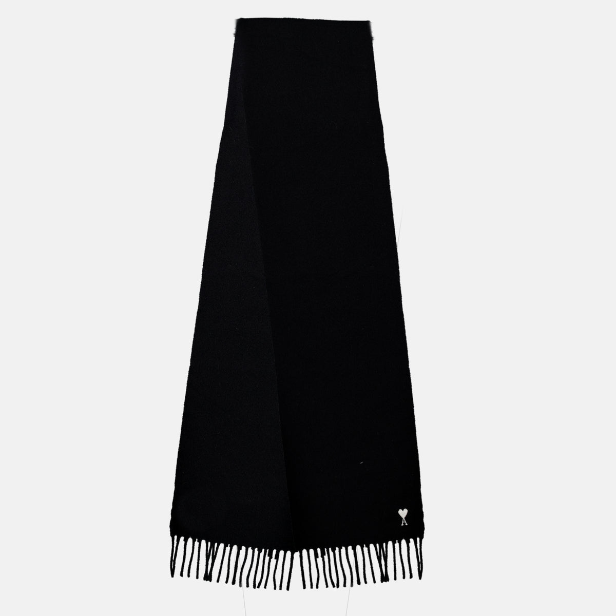Écharpes, foulards et gants Schwarzer Wollschal Ami PARIS Noir Unisexe